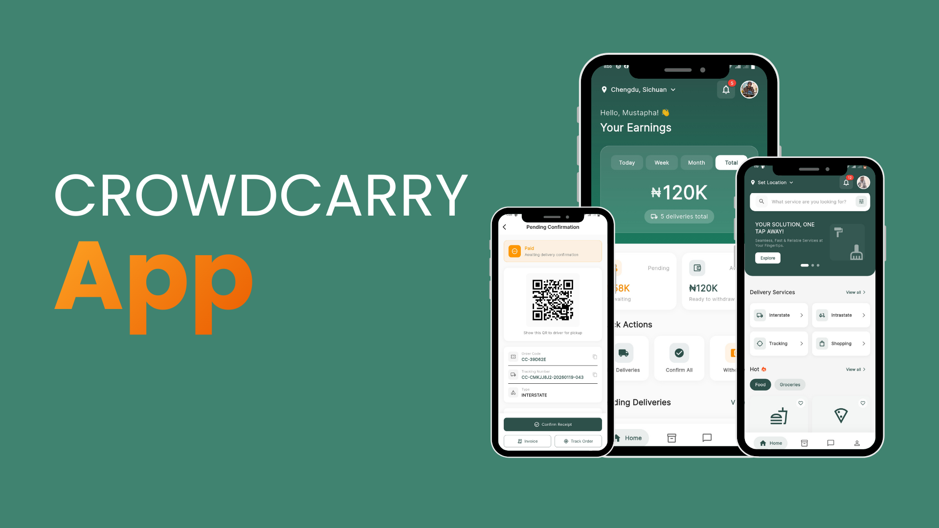 CrowdCarry Delivery Super App